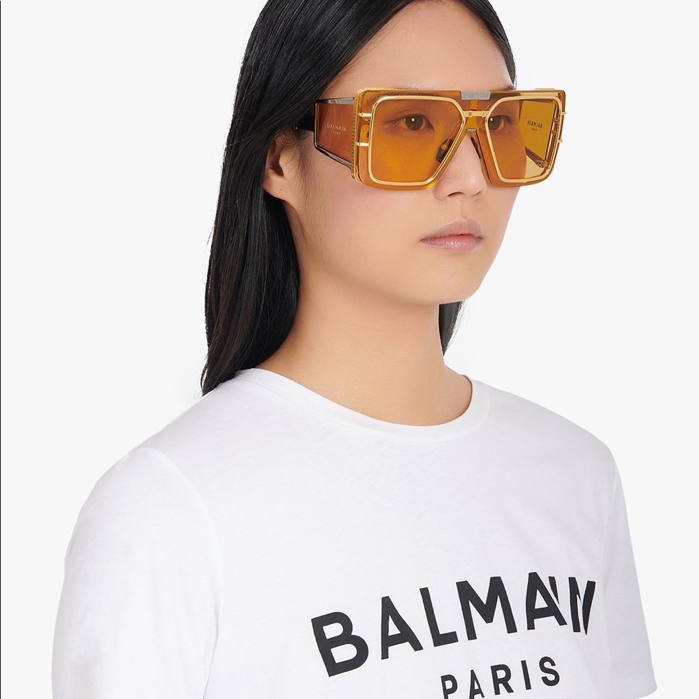 ‼️❤️‍🔥SOLD‼️❤️‍🔥Balmain Wonderboy  Sunglasses amber